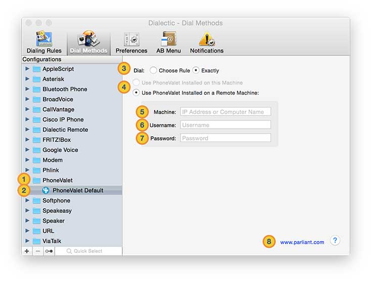 phonevalet dial method annotated