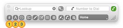 main window collapsed utility buttons annotated